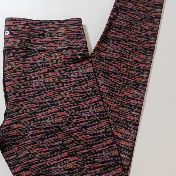 Velocity Pants - Velocity Black and Pink Patterned Leggings